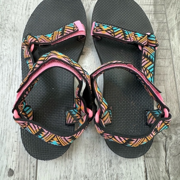 Tevas Original Universal Sandals Pink Black Blue Orange Women’s 9 - Picture 6 of 9